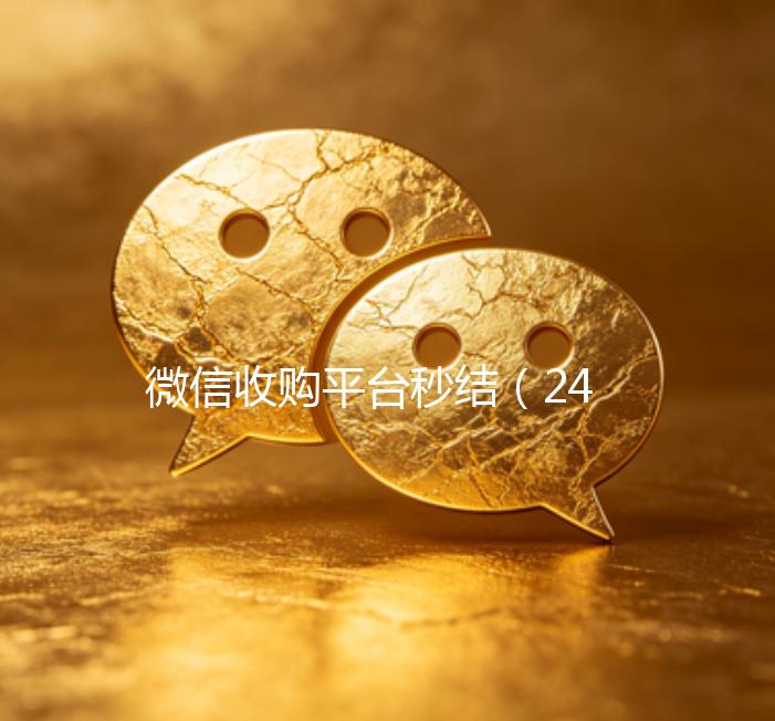 微信收购平台秒结（24小时在线收购微信秒结）