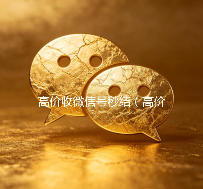 高价收微信号秒结（高价收号秒结）